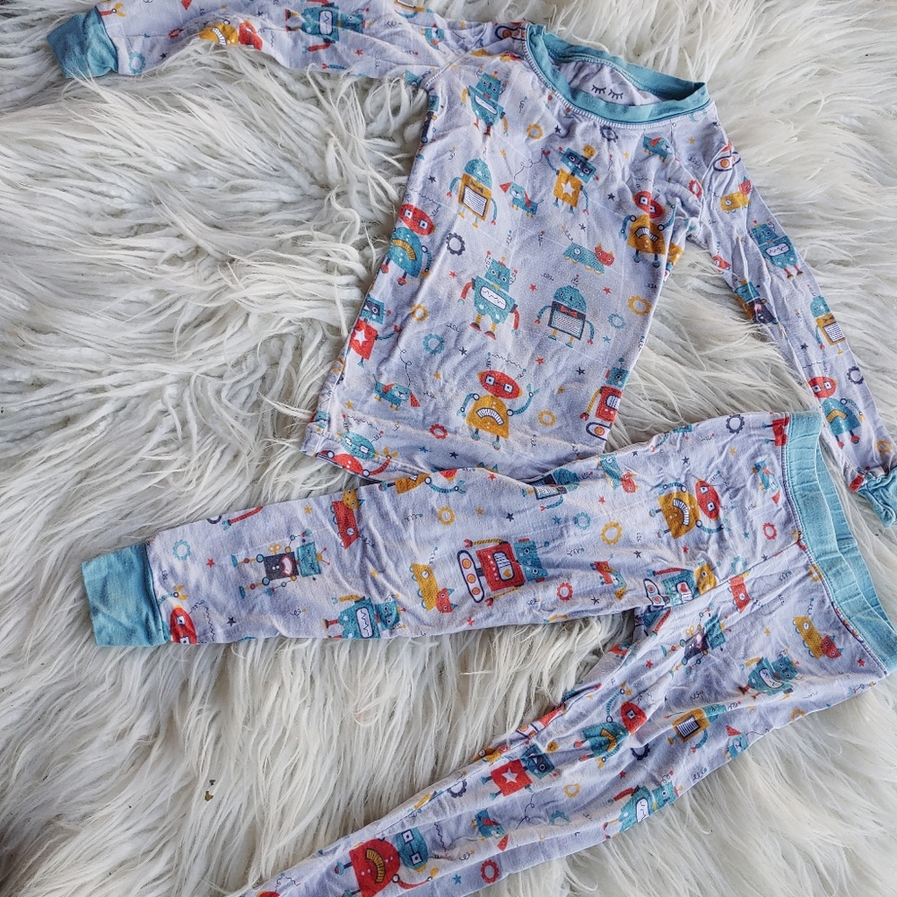 Little Sleepies 2T Robot Pajamas Modal